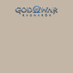 Свитшот хлопковый мужской God of war ragnarok logo, цвет: миндальный — фото 2