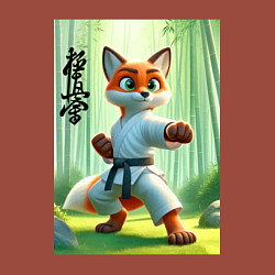 Свитшот хлопковый мужской Kyokushin karate - fox, цвет: кирпичный — фото 2