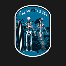 Свитшот хлопковый мужской You me the sea, цвет: черный — фото 2