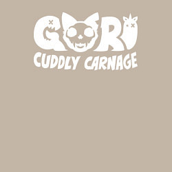 Свитшот хлопковый мужской Goro cuddly carnage logotype, цвет: миндальный — фото 2