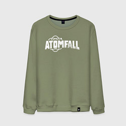 Свитшот хлопковый мужской Atomfall logo, цвет: авокадо