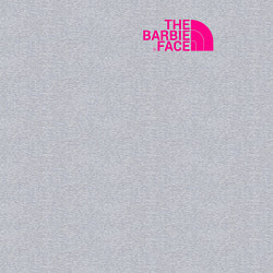 Свитшот хлопковый мужской The barbie face, цвет: меланж — фото 2