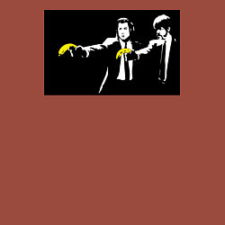 Свитшот хлопковый мужской Бэнкси банановое чтиво, цвет: кирпичный — фото 2