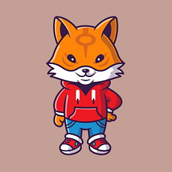 Свитшот хлопковый мужской Модный лисёнок, цвет: пыльно-розовый — фото 2