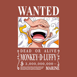 Свитшот хлопковый мужской Monkey D Luffy - wanted, цвет: кирпичный — фото 2