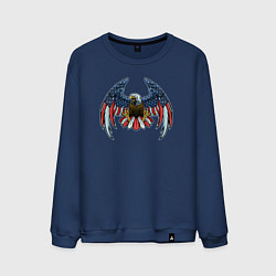 Свитшот хлопковый мужской Eagle of USA, цвет: тёмно-синий