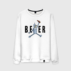 Свитшот хлопковый мужской Jordan Bender, цвет: белый