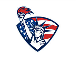 Свитшот хлопковый мужской США статуя свободы, цвет: белый — фото 2