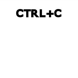 Свитшот хлопковый мужской Иностранная надпись cntrl c, цвет: белый — фото 2