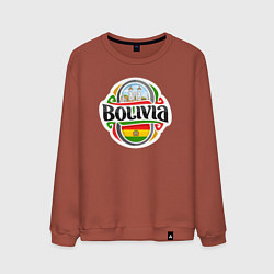 Свитшот хлопковый мужской Bolivia, цвет: кирпичный