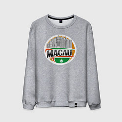 Свитшот хлопковый мужской Макао, цвет: меланж
