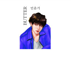 Свитшот хлопковый мужской Мин юнги масло, цвет: белый — фото 2