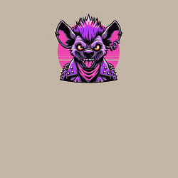 Свитшот хлопковый мужской Гиена с ирокезом панка, цвет: миндальный — фото 2