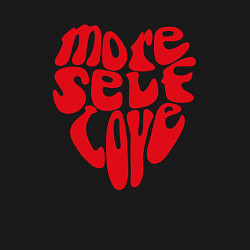 Свитшот хлопковый мужской Red more self love, цвет: черный — фото 2