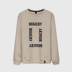 Свитшот хлопковый мужской Возлежу, цвет: миндальный