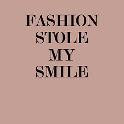 Свитшот хлопковый мужской Надпись на английском: мода украла мою улыбку, цвет: пыльно-розовый — фото 2