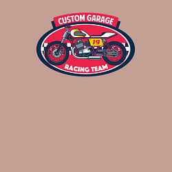 Свитшот хлопковый мужской Racing team, цвет: пыльно-розовый — фото 2