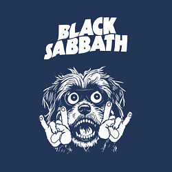 Свитшот хлопковый мужской Black Sabbath rock dog, цвет: тёмно-синий — фото 2