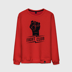 Свитшот хлопковый мужской Fight club warrior, цвет: красный