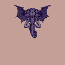 Свитшот хлопковый мужской Слон ктулху, цвет: пыльно-розовый — фото 2