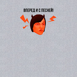 Свитшот хлопковый мужской Schoolboy Runaway - angry mom meme, цвет: меланж — фото 2