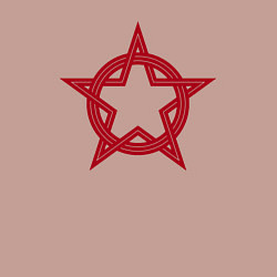 Свитшот хлопковый мужской Red star USSR, цвет: пыльно-розовый — фото 2