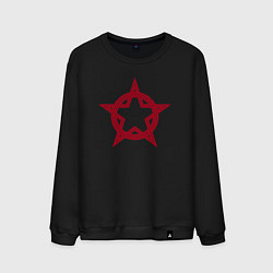 Свитшот хлопковый мужской Red star USSR, цвет: черный