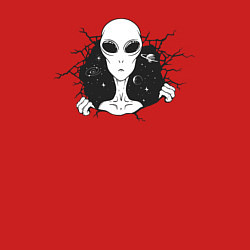 Свитшот хлопковый мужской Гуманоид, цвет: красный — фото 2