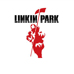 Свитшот хлопковый мужской Linkin park rock, цвет: белый — фото 2