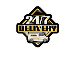 Свитшот хлопковый мужской Водитель - Доставка круглосуточно, цвет: белый — фото 2