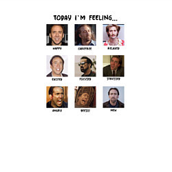 Свитшот хлопковый мужской Какое настроение сегодня, цвет: белый — фото 2