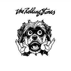 Свитшот хлопковый мужской Rolling Stones - rock dog, цвет: белый — фото 2