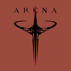 Свитшот хлопковый мужской Quake arena logo, цвет: кирпичный — фото 2