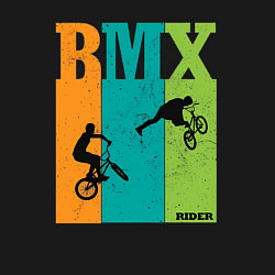 Свитшот хлопковый мужской BMX велосипед, цвет: черный — фото 2