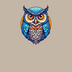 Свитшот хлопковый мужской Сова филин, цвет: миндальный — фото 2