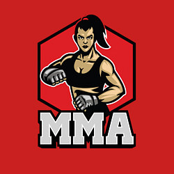 Свитшот хлопковый мужской MMA girl, цвет: красный — фото 2