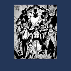 Свитшот хлопковый мужской Ван-Пис мугивары вано, цвет: тёмно-синий — фото 2