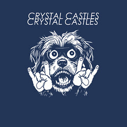 Свитшот хлопковый мужской Crystal Castles rock dog, цвет: тёмно-синий — фото 2