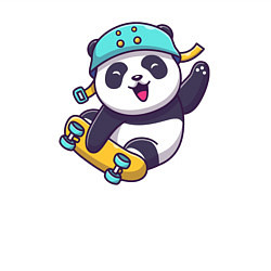 Свитшот хлопковый мужской Skater panda, цвет: белый — фото 2