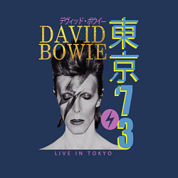 Свитшот хлопковый мужской David Bowie - Live in Tokyo 73, цвет: тёмно-синий — фото 2