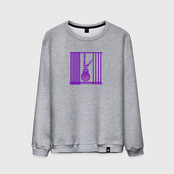 Свитшот хлопковый мужской Шляпа и чулки, цвет: меланж