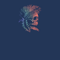 Свитшот хлопковый мужской Ferns of the Psychedelic Realm, цвет: тёмно-синий — фото 2