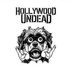 Свитшот хлопковый мужской Hollywood Undead - rock dog, цвет: белый — фото 2