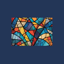 Свитшот хлопковый мужской Цветное стекло витраж, цвет: тёмно-синий — фото 2