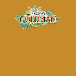 Свитшот хлопковый мужской The eternal life of goldman logo, цвет: горчичный — фото 2