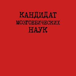 Свитшот хлопковый мужской Кандидат мозгоебических наук, цвет: красный — фото 2