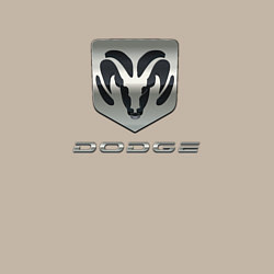 Свитшот хлопковый мужской Додж лого, цвет: миндальный — фото 2