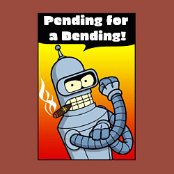 Свитшот хлопковый мужской Бендер в ожидании изгиба, цвет: кирпичный — фото 2