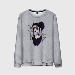 Свитшот хлопковый мужской Лидия - Битлджус, цвет: меланж