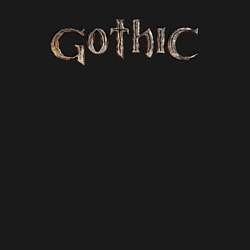Свитшот хлопковый мужской Gothic remake logo, цвет: черный — фото 2